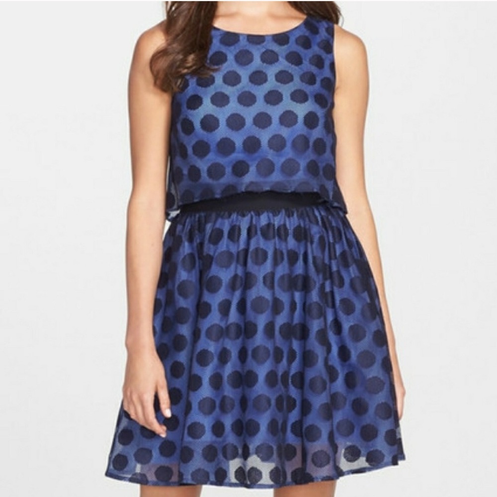 Betsy Johnson - Blue Lace Dots